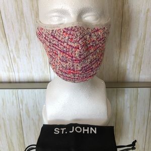 NWT St. John Boucle’ Slub Tweed Knit Mask
